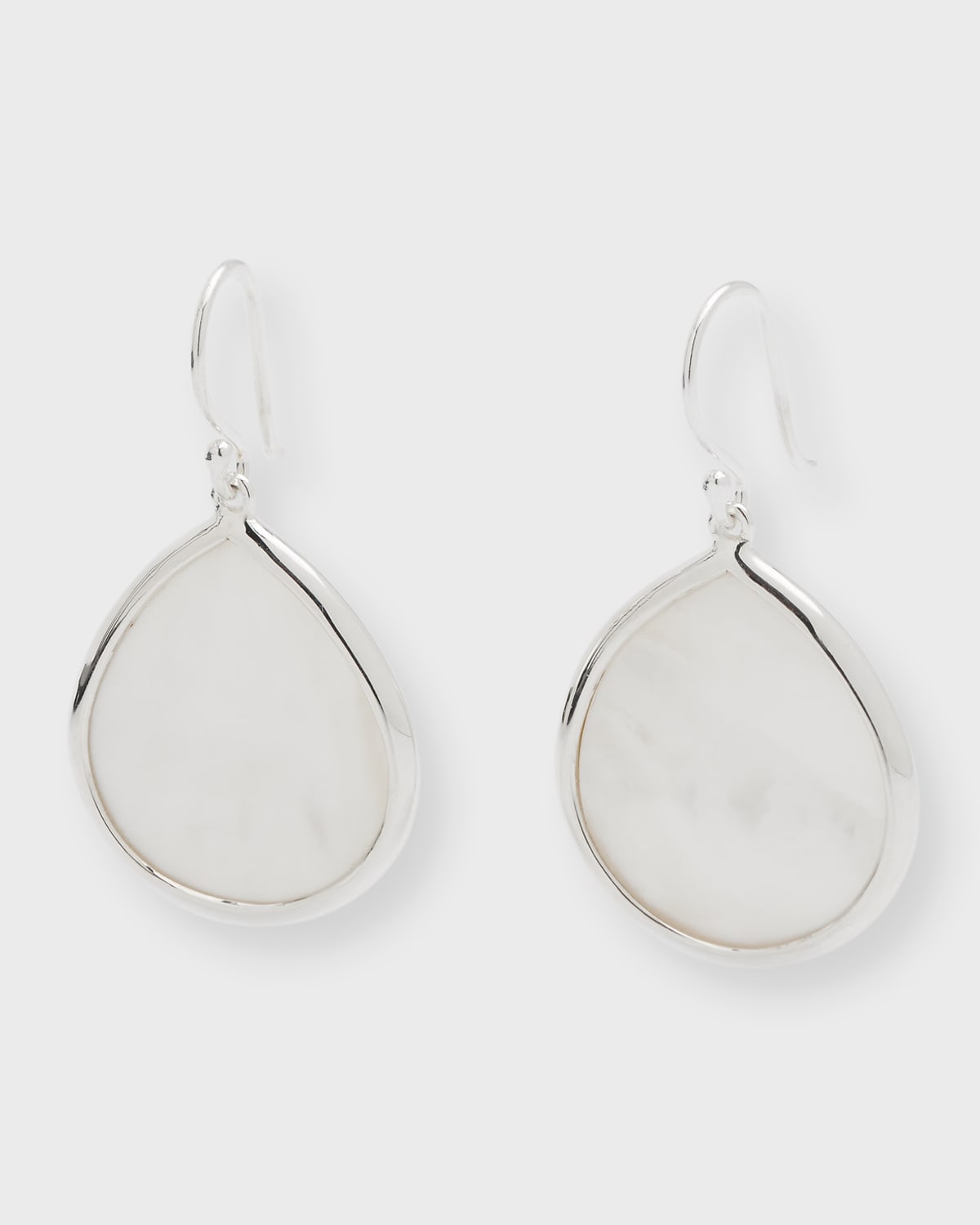 Ippolita 925 Polished Rock Candy&reg; Small Teardrop Earrings In Mother-of-pearl In Silver