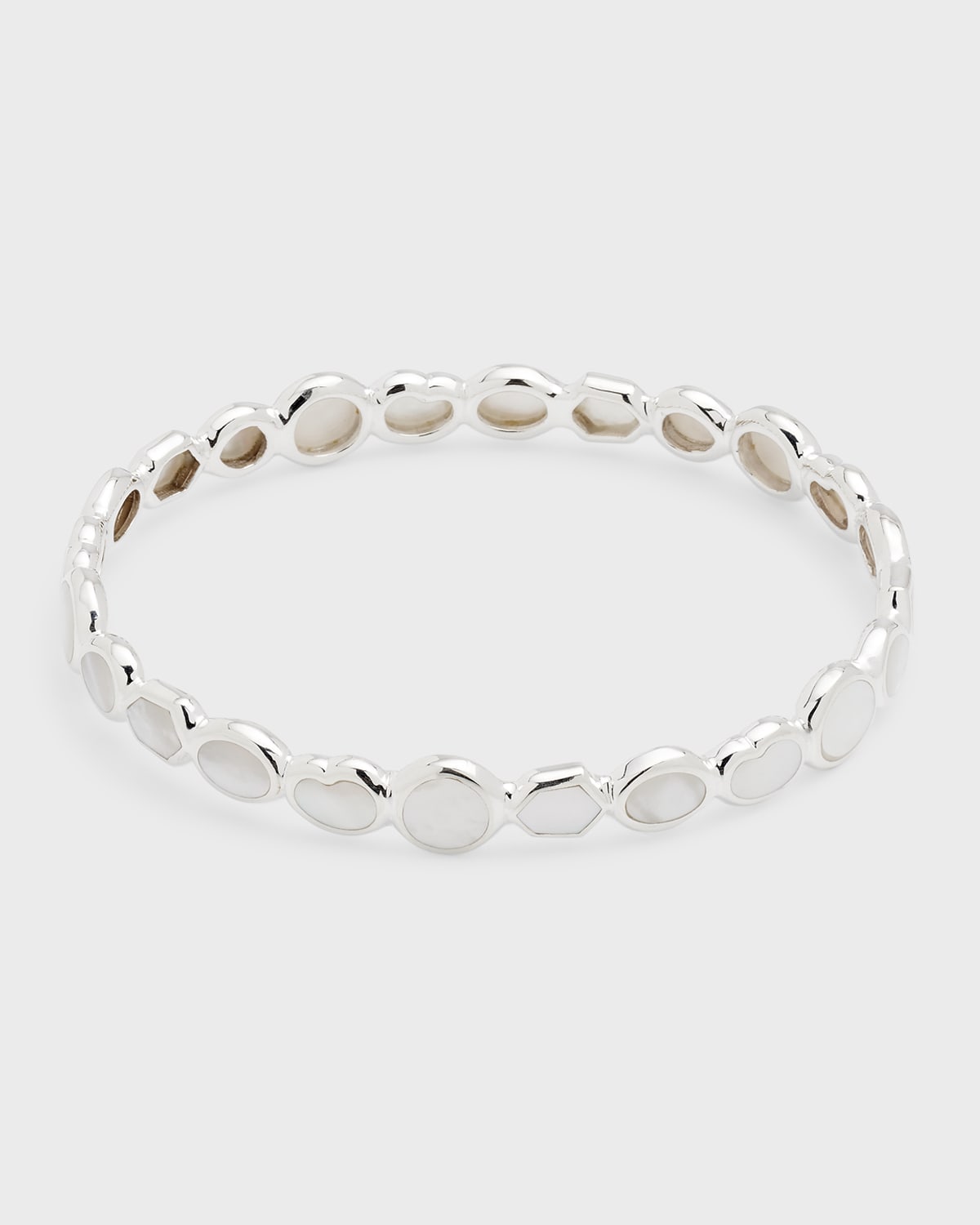 All-Over Stone Bangle in Sterling Silver