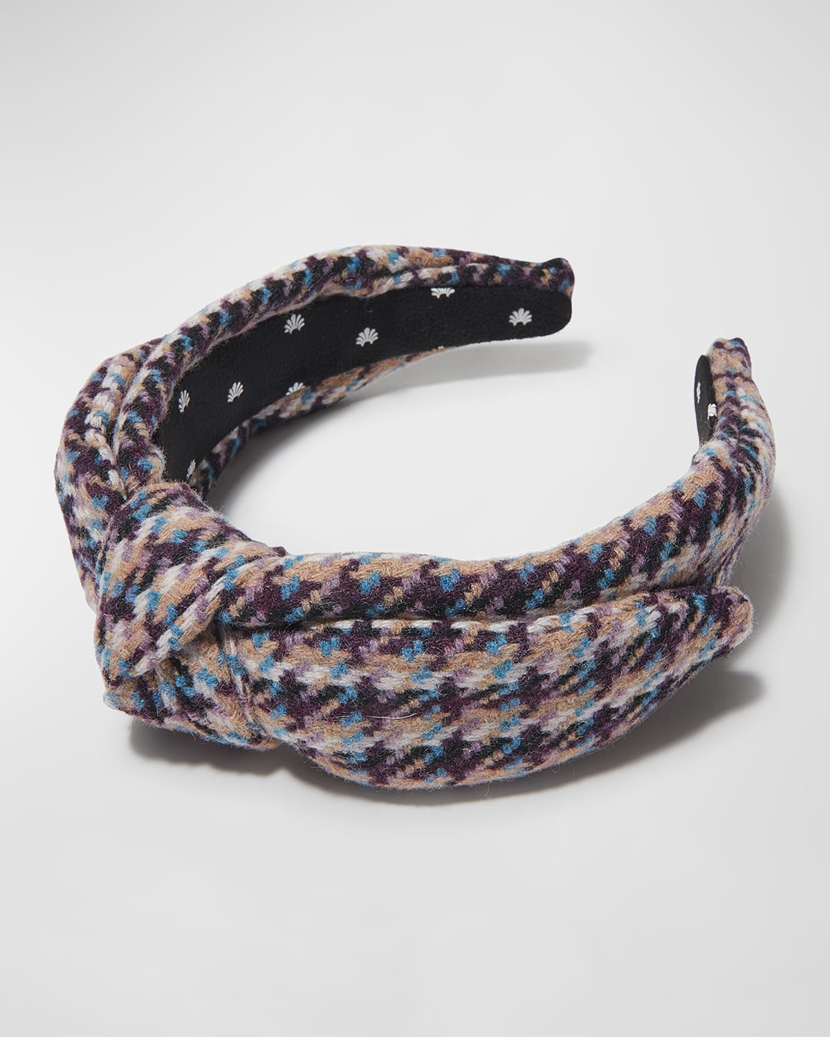 Shop Lele Sadoughi Tweed Veronica Headband In Wisteria Mix