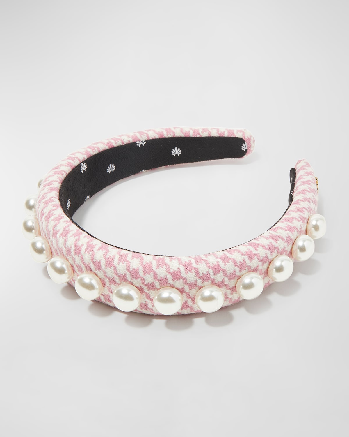 Shop Lele Sadoughi Pearly Alice Headband In Dahlia