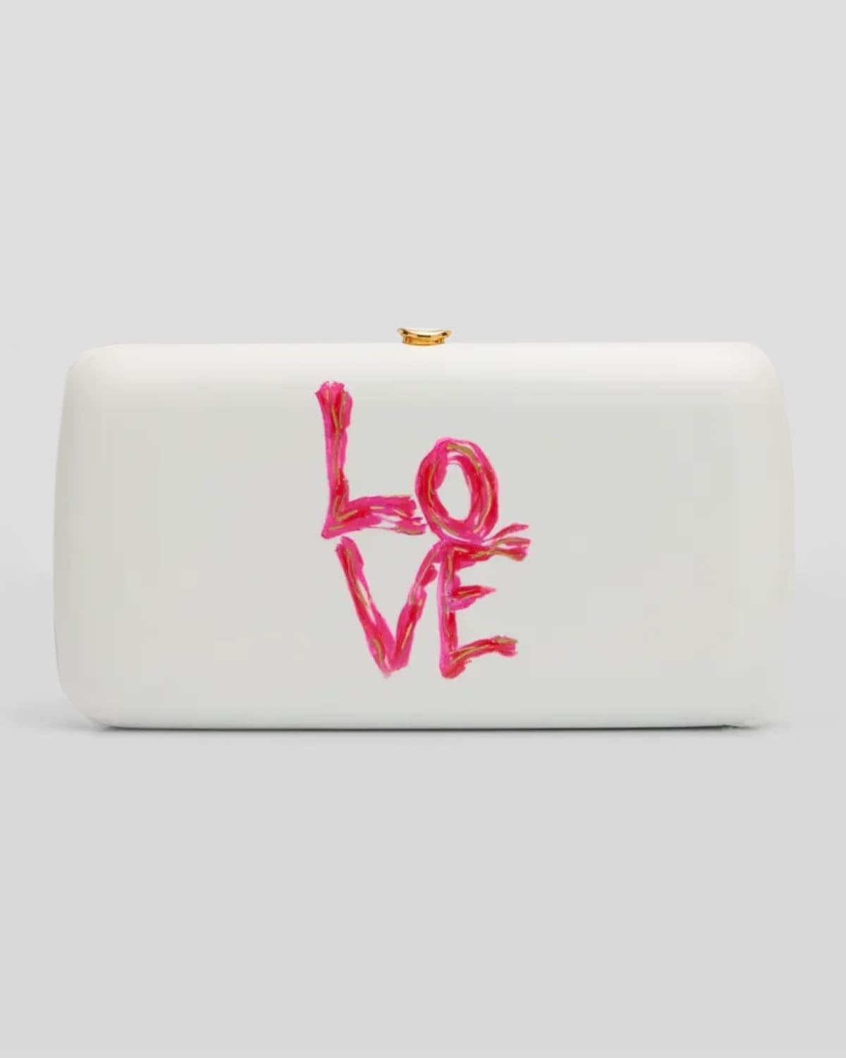 Jeffrey Levinson Finley Love Clutch Bag w/ Chain Strap