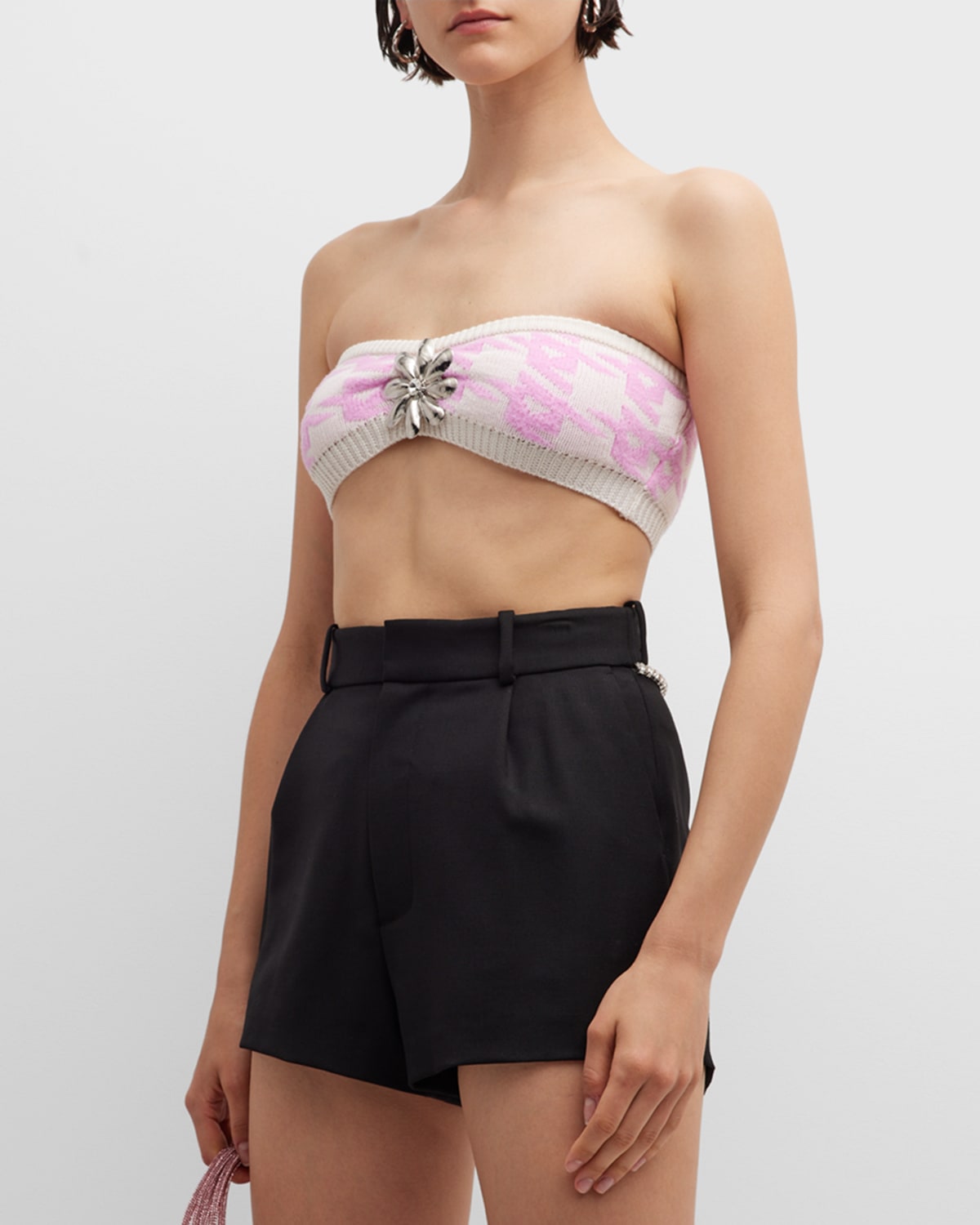 Area Pink Mussel Flower Camisole In Multicolor