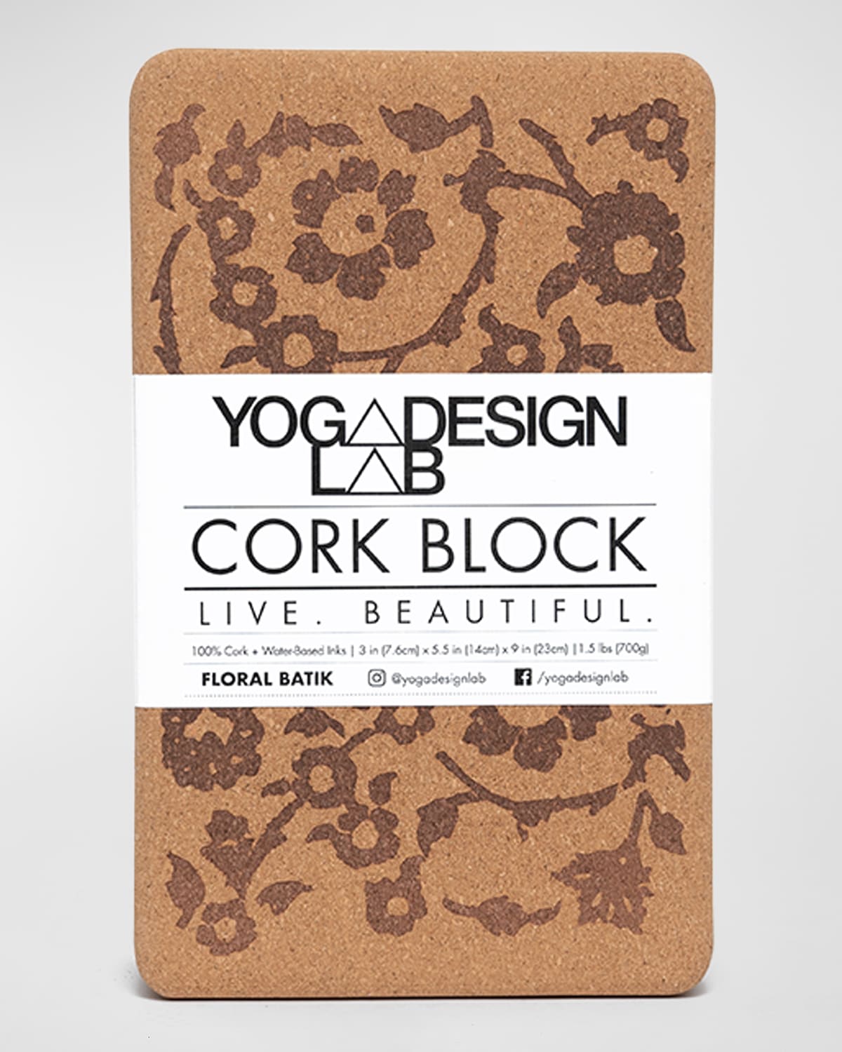 Floral Printed Cork Block