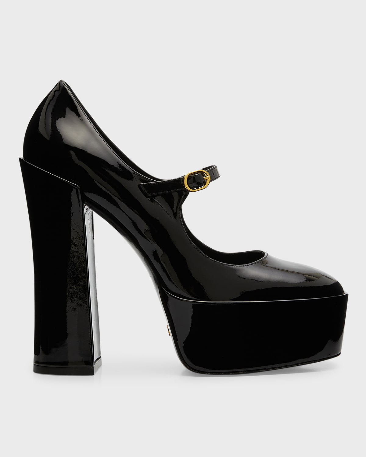 Stuart Weitzman Skyhigh Patent Mary Jane Platform Pumps In Black