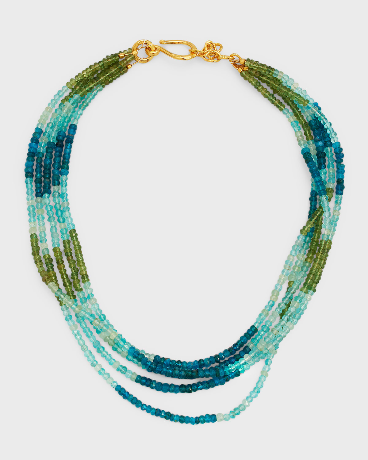Dina Mackney Multi-Strand Faceted Apatite Necklace