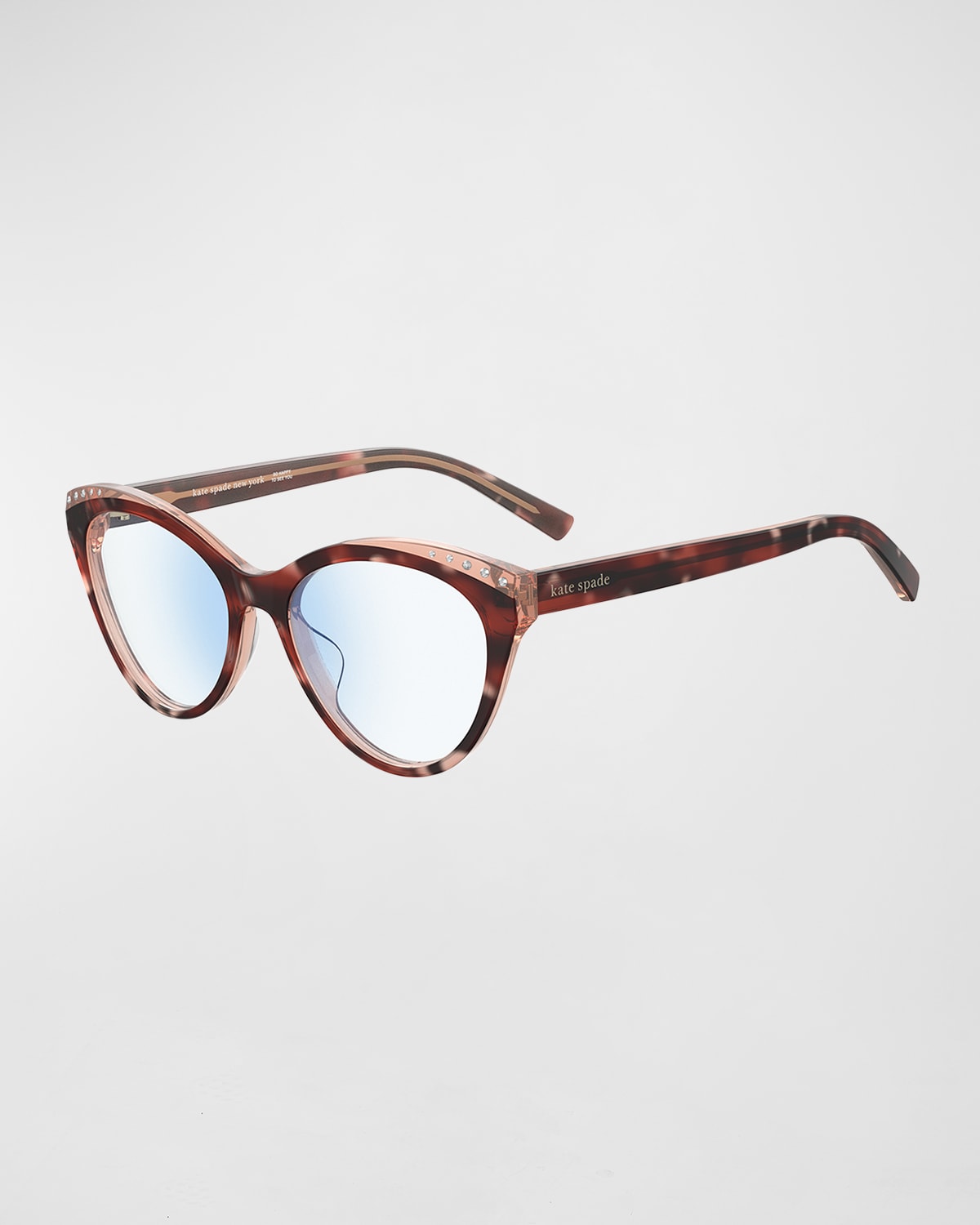xara blue light blocking plastic cat-eye glasses