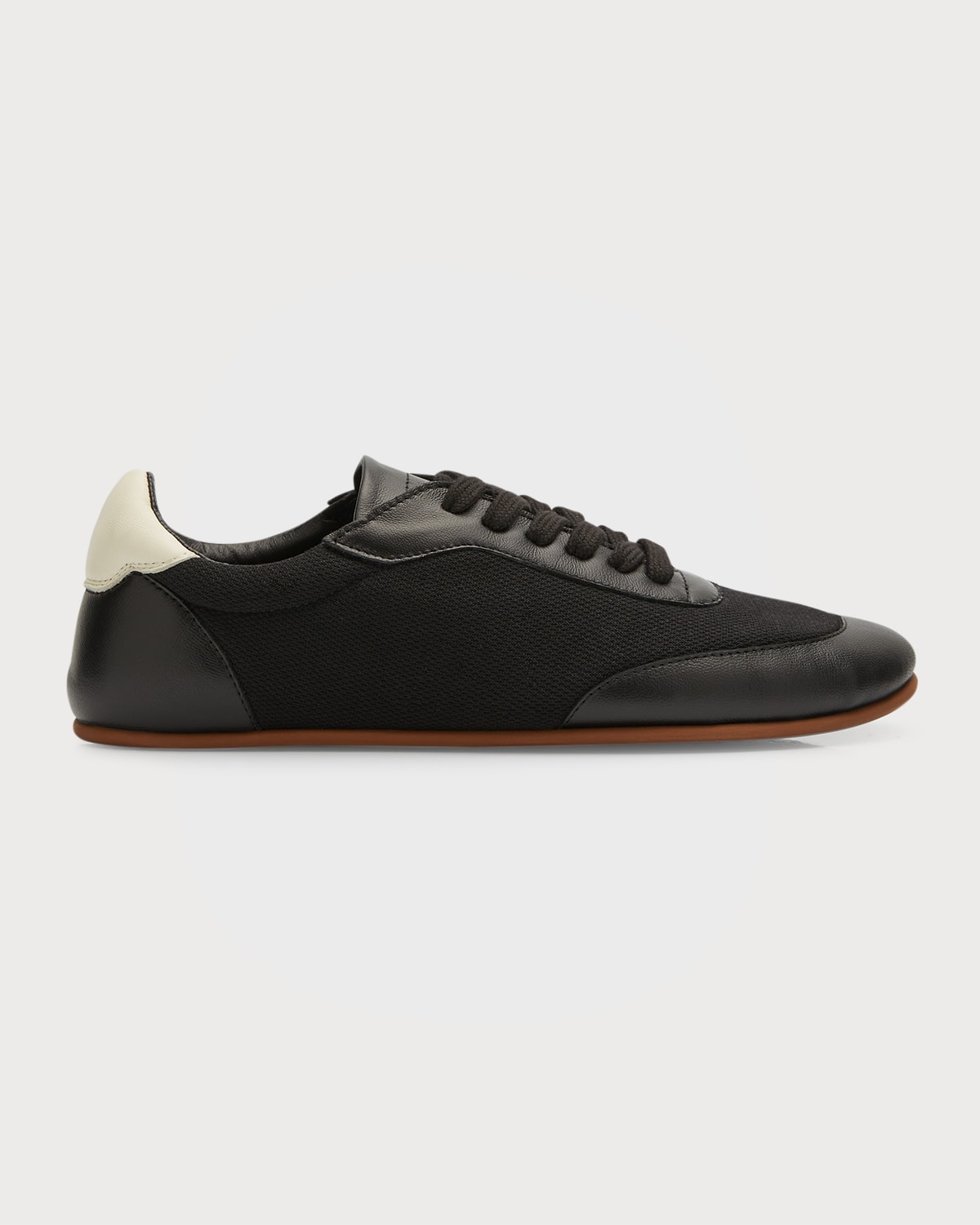 THE ROW Owen City Napa Leather & Canvas Sneakers