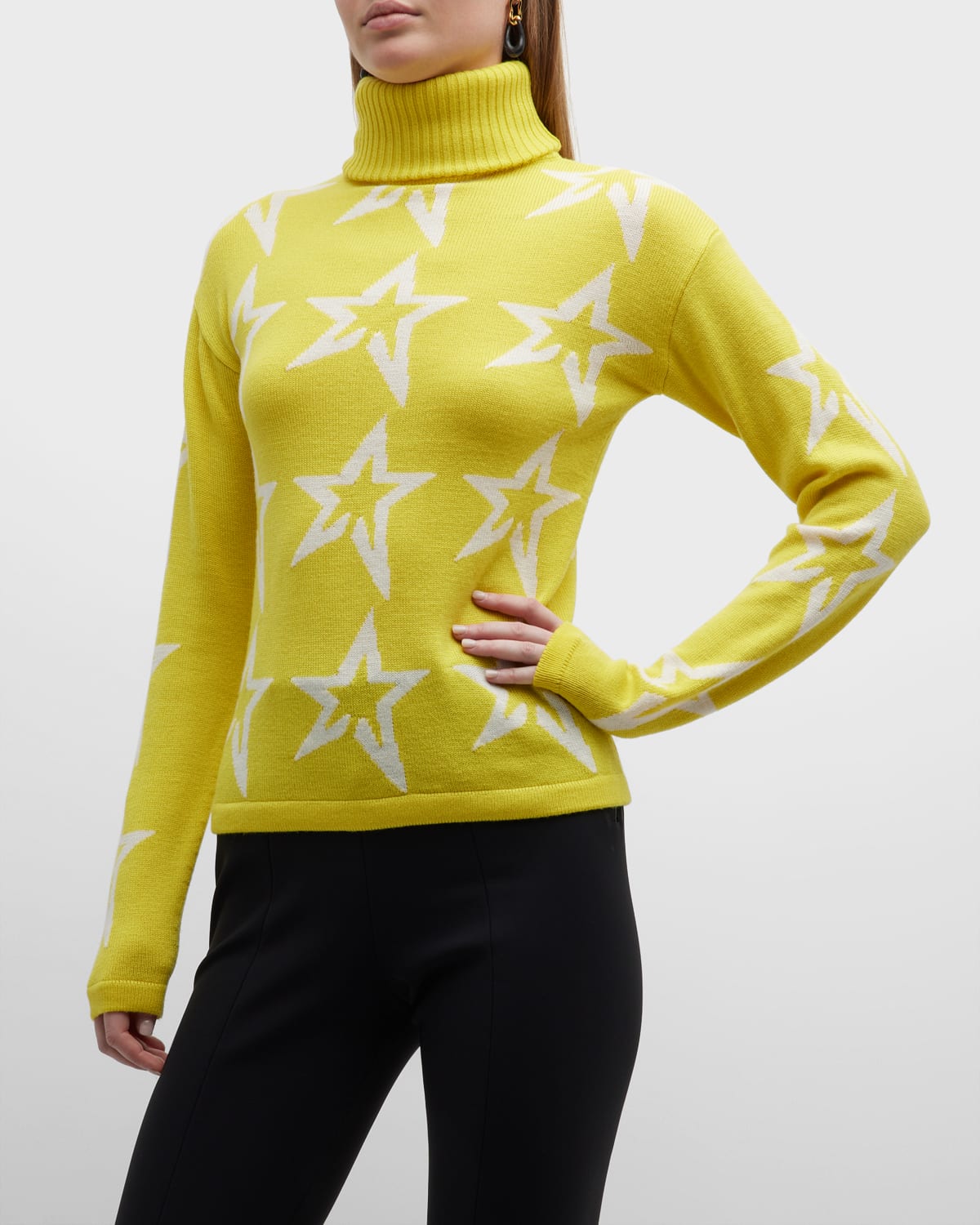 PERFECT MOMENT STAR DUST LOGO KNIT SWEATER