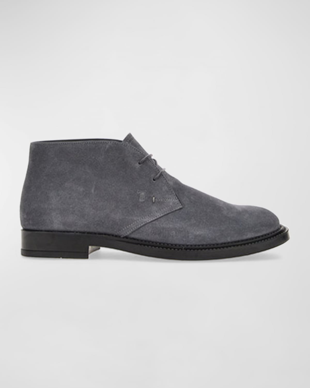 Tod's Men's Water-Repellent Leather Chukka Boots