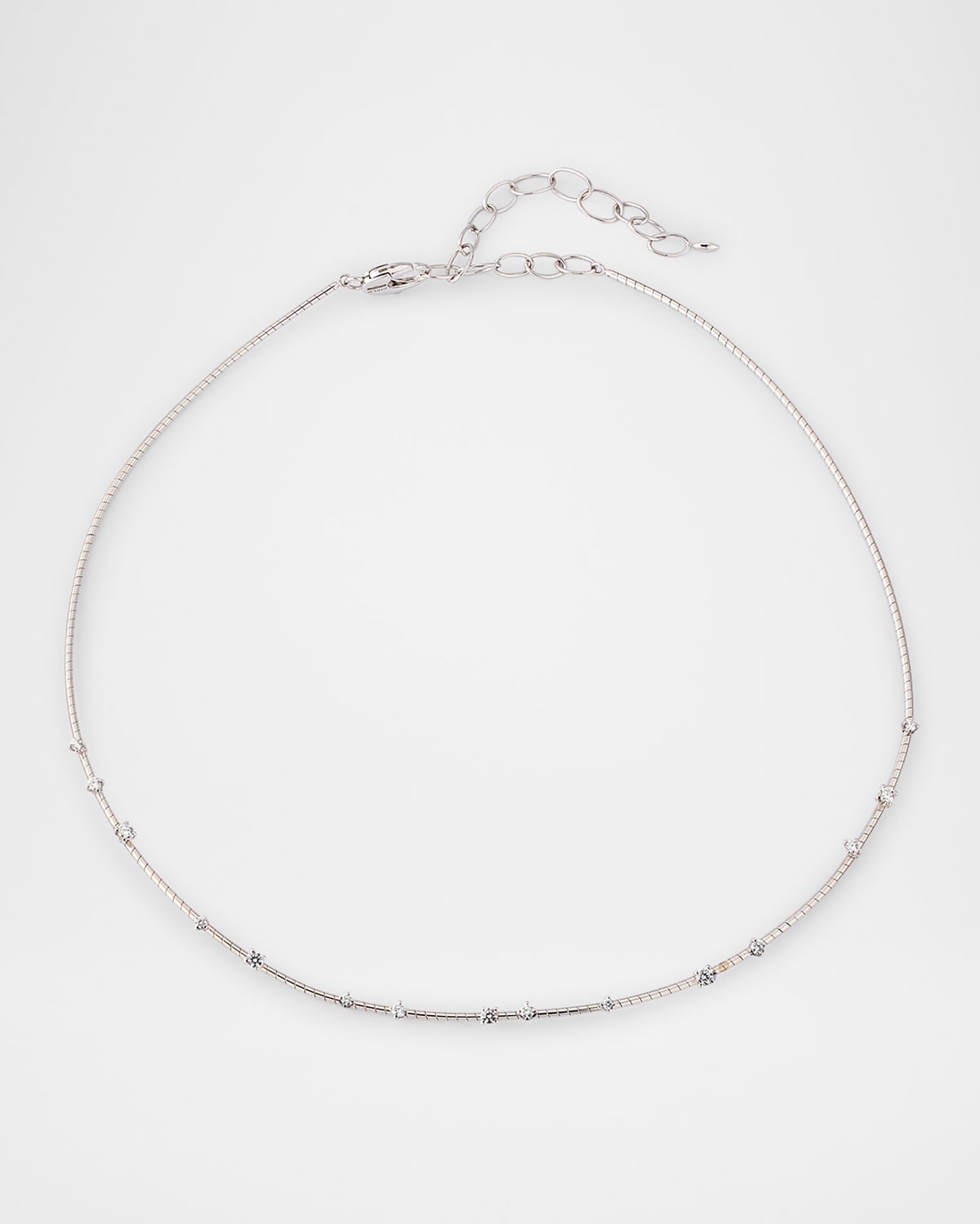 Mattia Cielo 18k White Gold Diamond Necklace