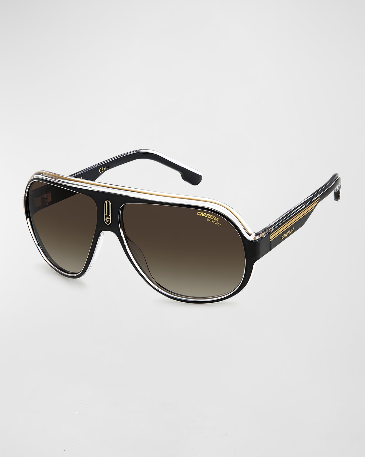 CARRERA MEN'S SPEEDWAY/N C-LOGO AVIATOR SUNGLASSES