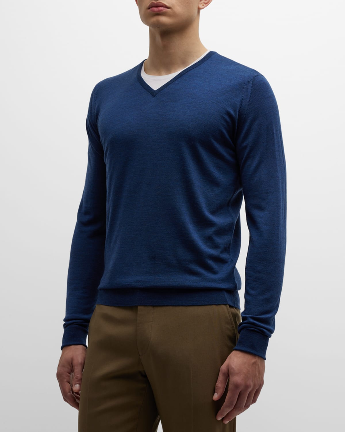 Men's Bobby V-Neck Wool Sweater