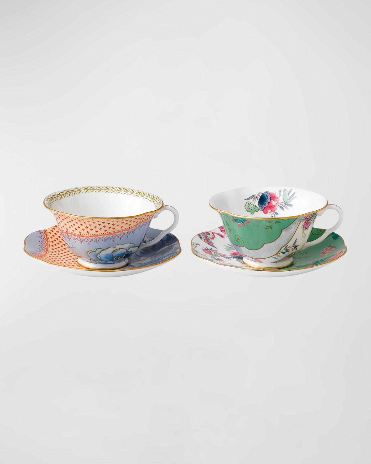Butterfly Bloom Teacup & Saucer, Set of 2