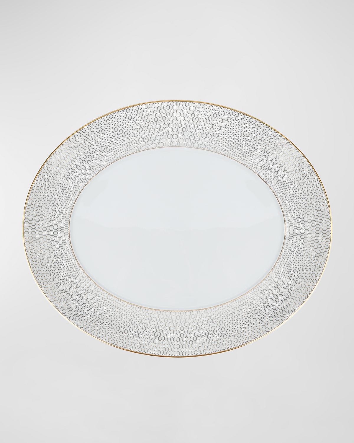 Gio Gold Oval Serving Platter 13"