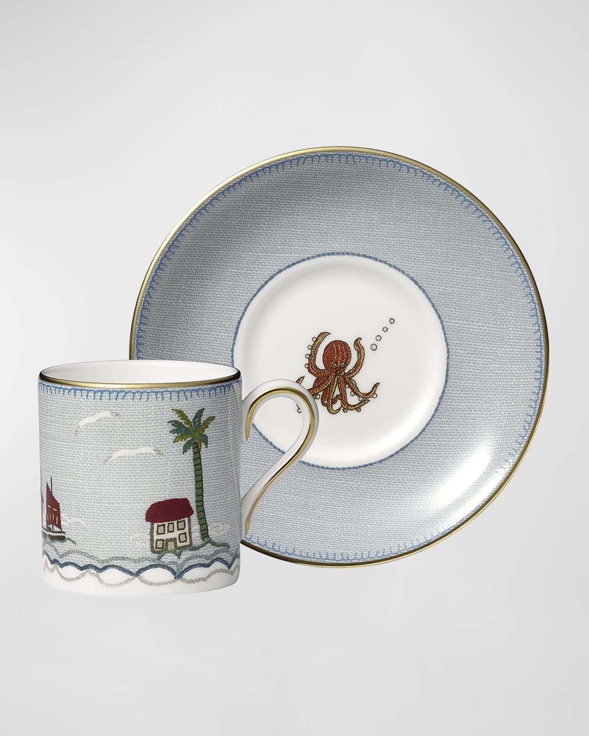 Wedgwood Sailor's Farewell Espresso Cup And Saucer Set