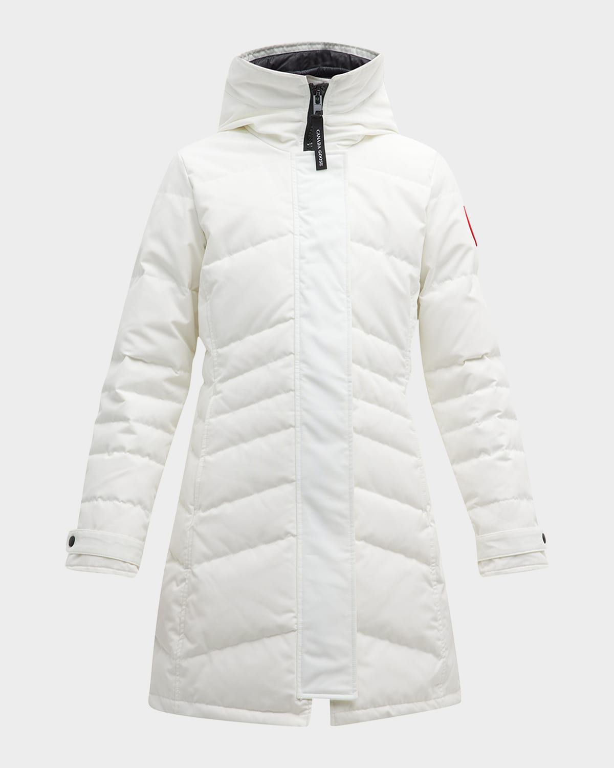 Canada Goose Lorette Hooded Puffer Parka In North Star White