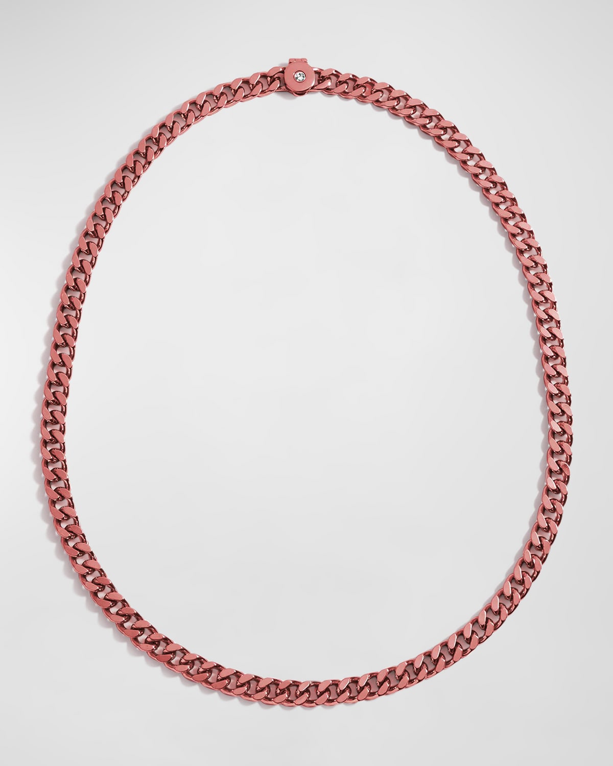 DEMARSON Luca Chain Necklace, Neon Rose
