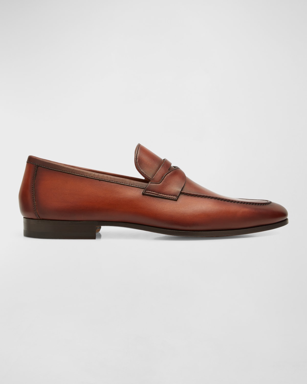 Magnanni Men's Sasso Leather Penny Loafers In Cognac