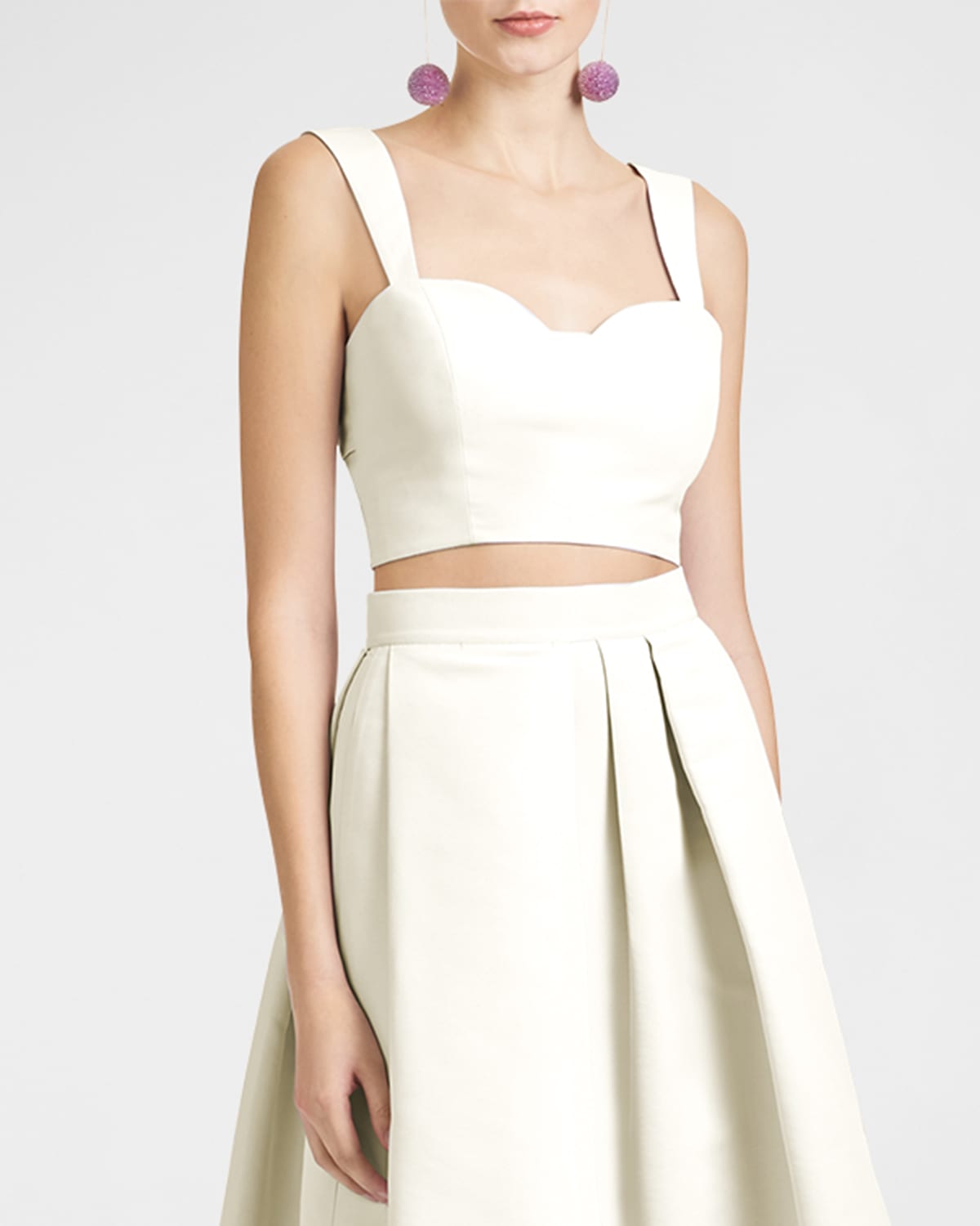 SACHIN & BABI DARCY TWIST-BACK CROP TOP