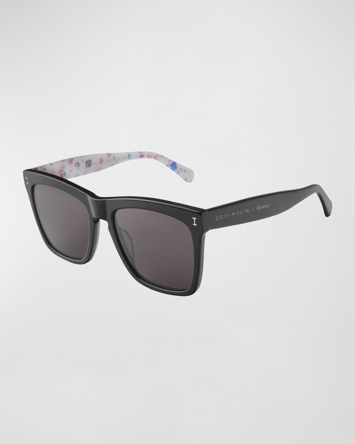 X Gray Malin Square Acetate Sunglasses