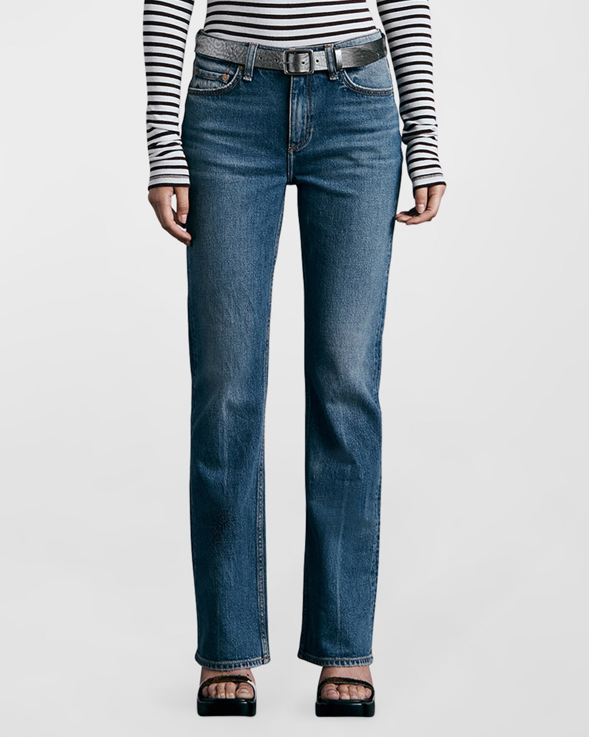 Peyton Mid-Rise Bootcut Jeans