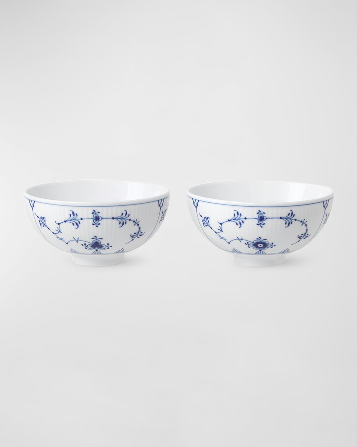 Fluted Rice Bowls, Set of 2