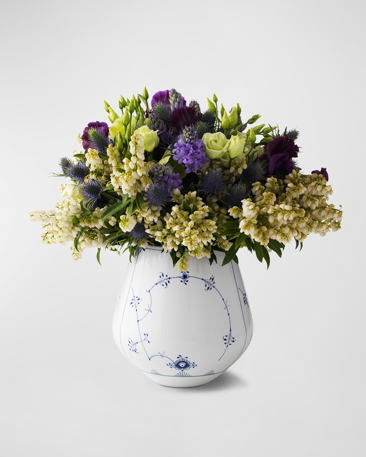 Royal Copenhagen Blue Plain Vase In Two-tone