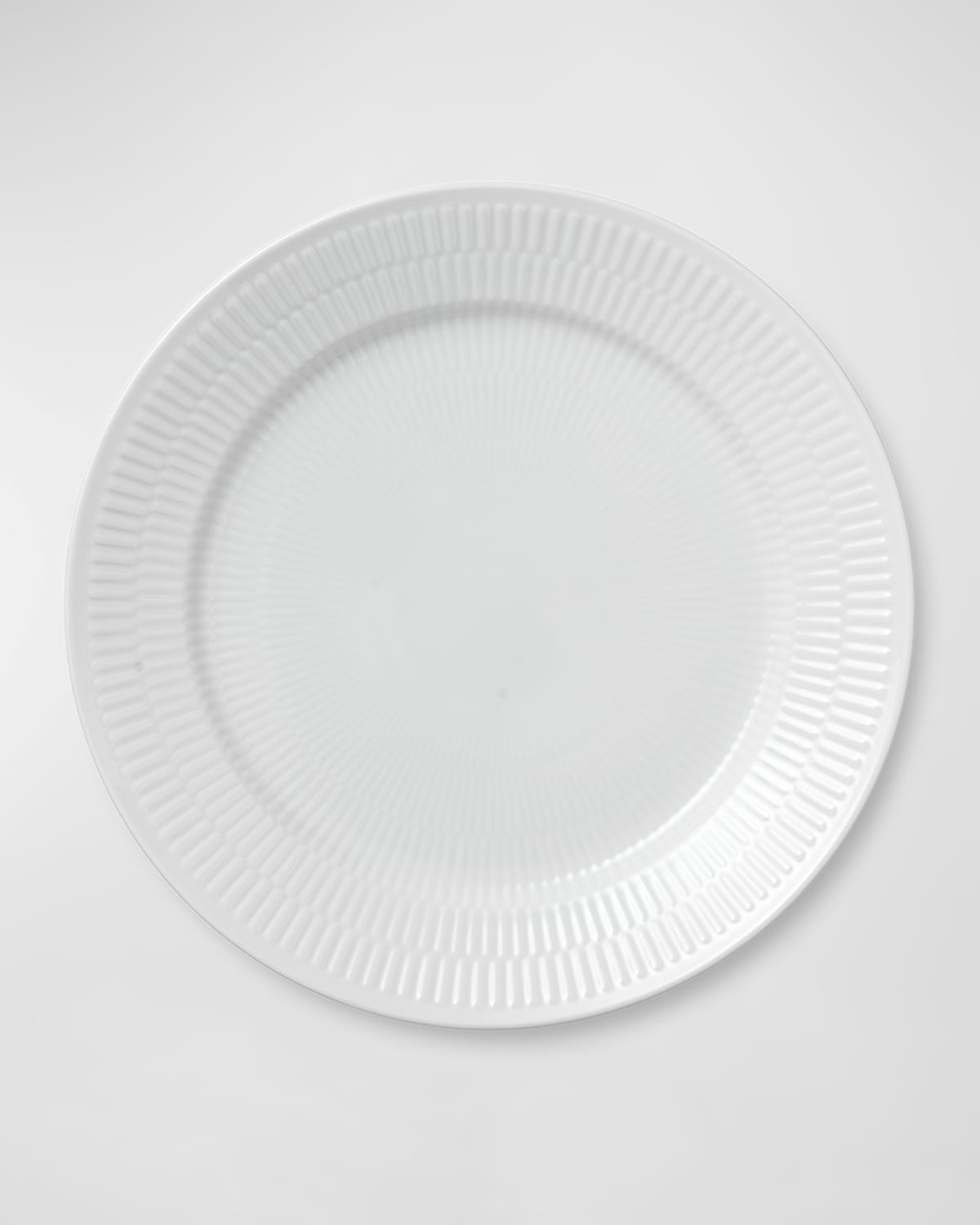 ROYAL COPENHAGEN WHITE FLUTED PLAIN DINNER PLATE