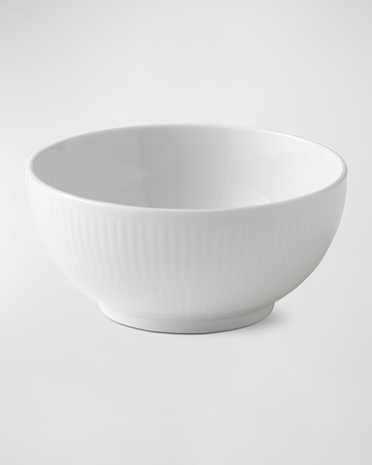 White Fluted Plain Bowl