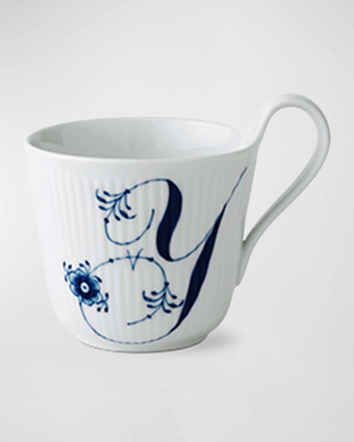 Shop Royal Copenhagen Alphabet Fluted Mug In Mug Y