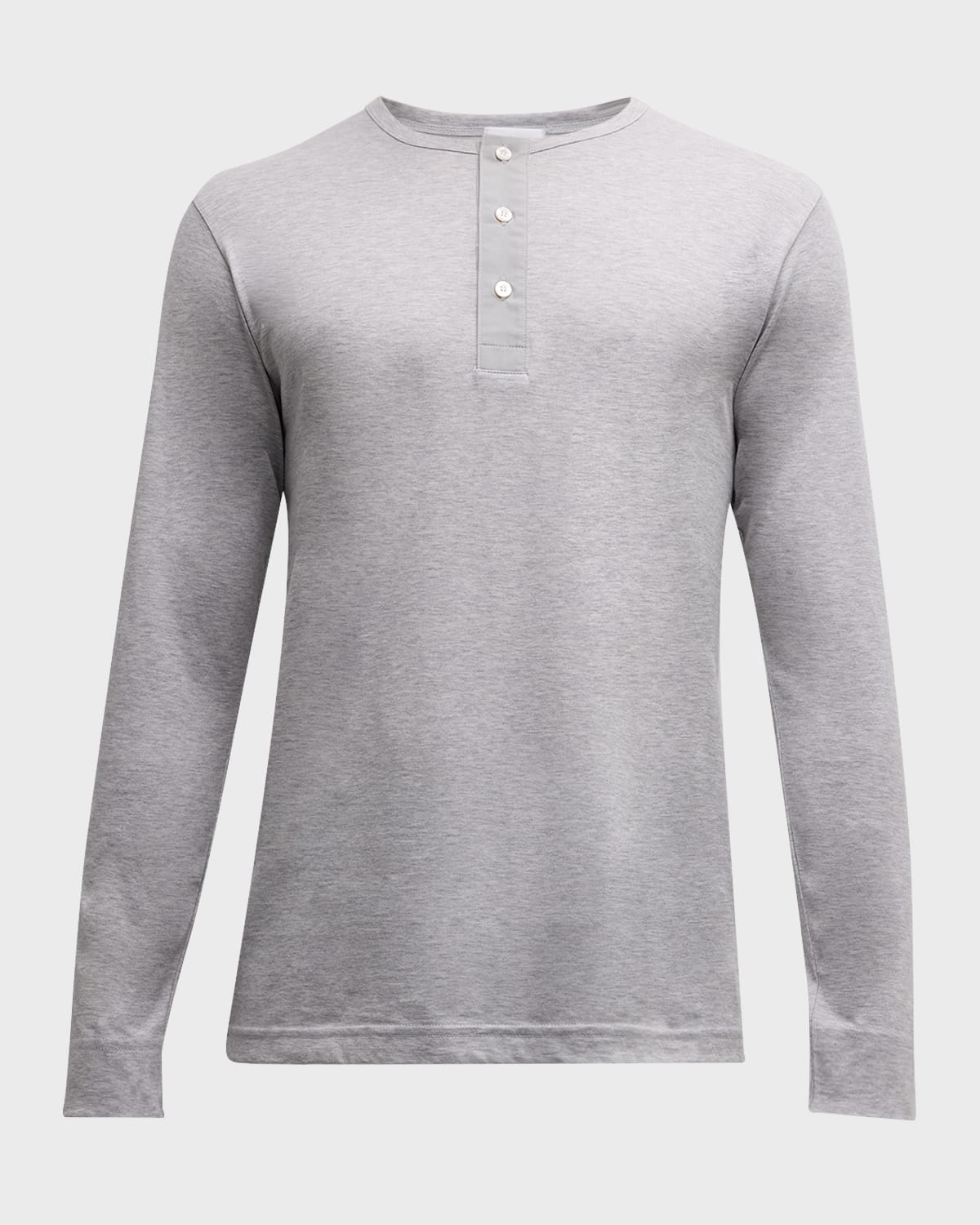 Men's Pima Cotton Henley Pajama Shirt