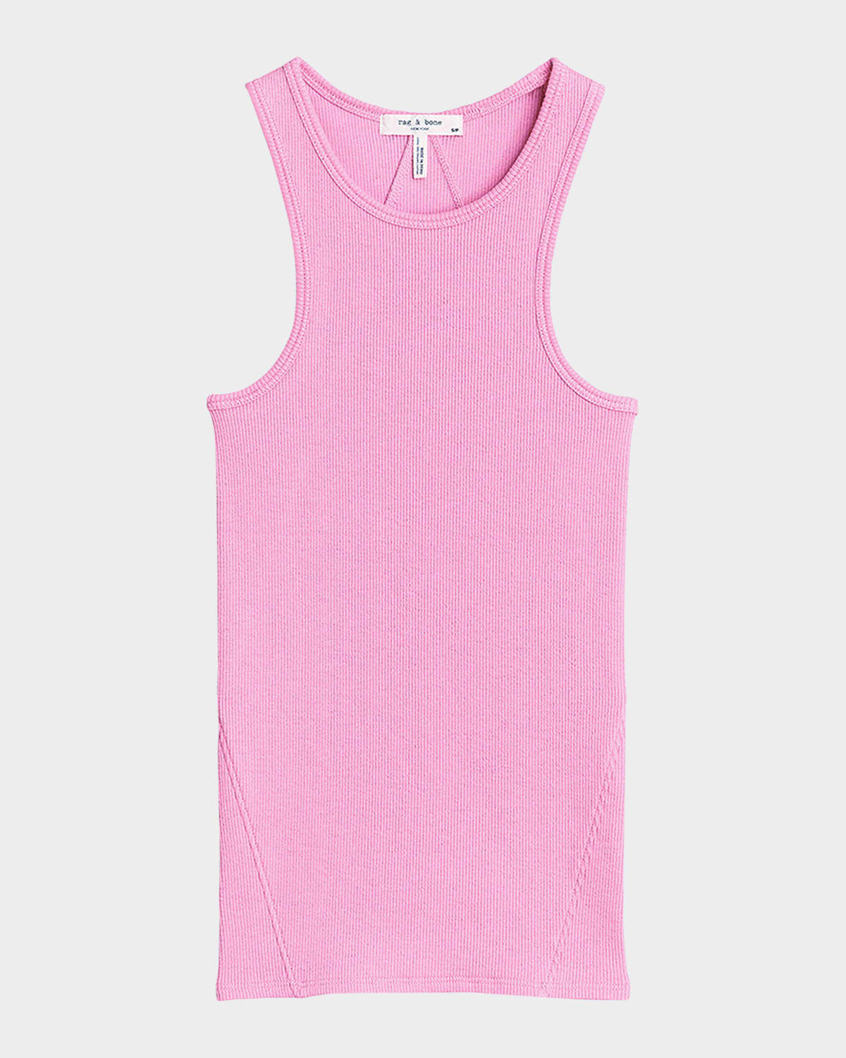 Rag & Bone The Essential Ribbed Tank Top In Pink