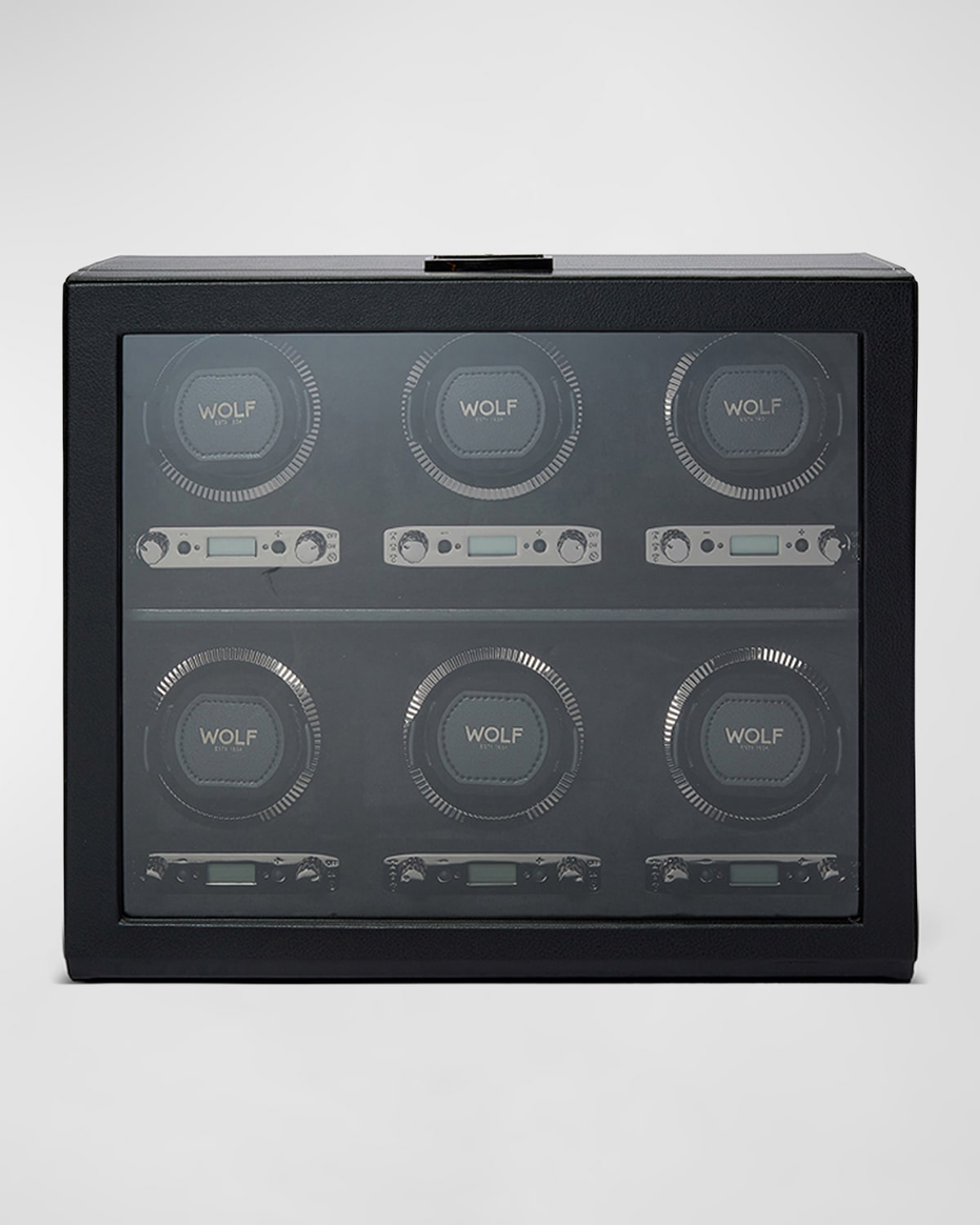 Wolf British Racing 6-piece Watch Winder In Black