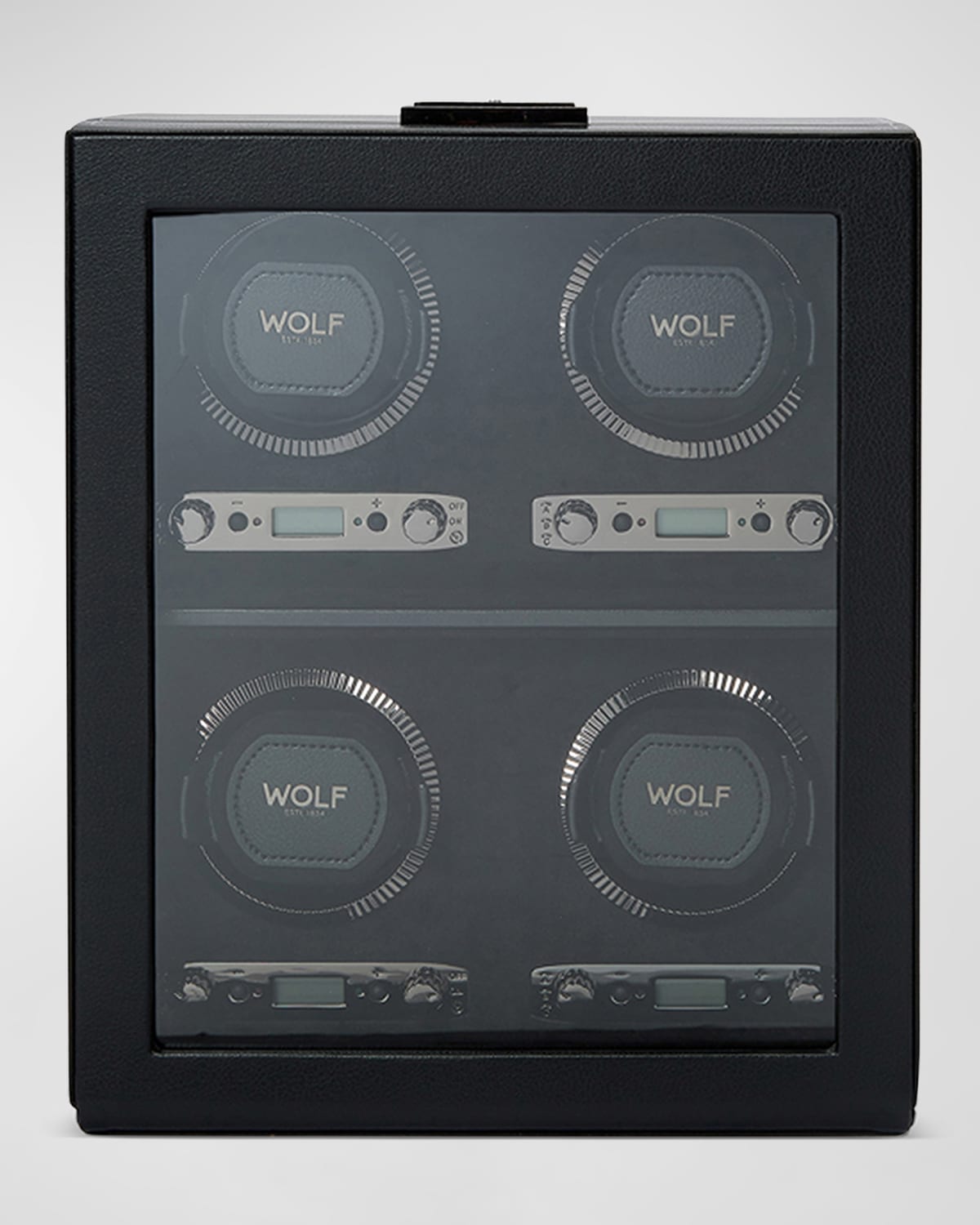Wolf British Racing 4-piece Watch Winder In Black