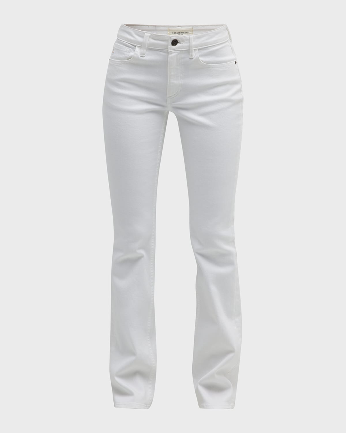 Shop Lafayette 148 Kick Flare Mercer Jean In Washed Plaster