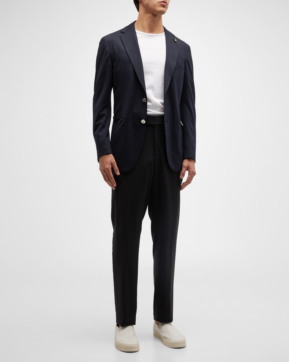 Stefano Ricci Men's Solid Wool Travel Suit In Dark Blue