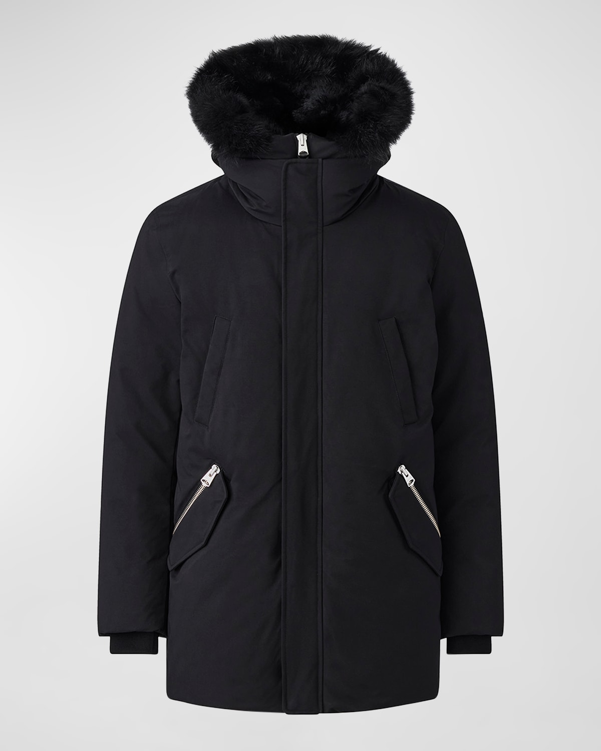 Men's Edward Down Coat with Hooded Bib