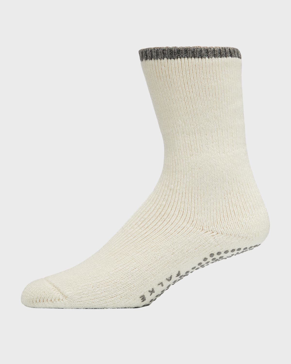 Shop Falke Cuddle Pads Ribbed Grip Socks In Off-white
