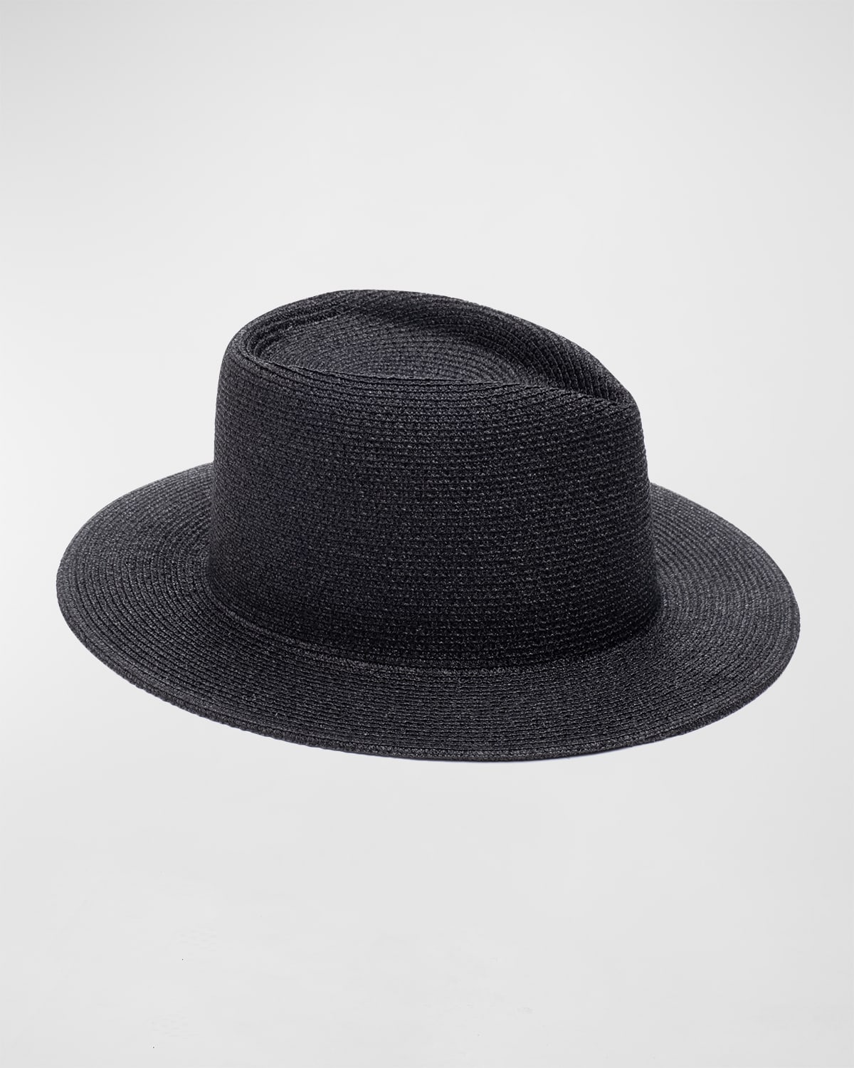 Shop Eugenia Kim Blaine Nylon & Polyester Fedora Hat In Black