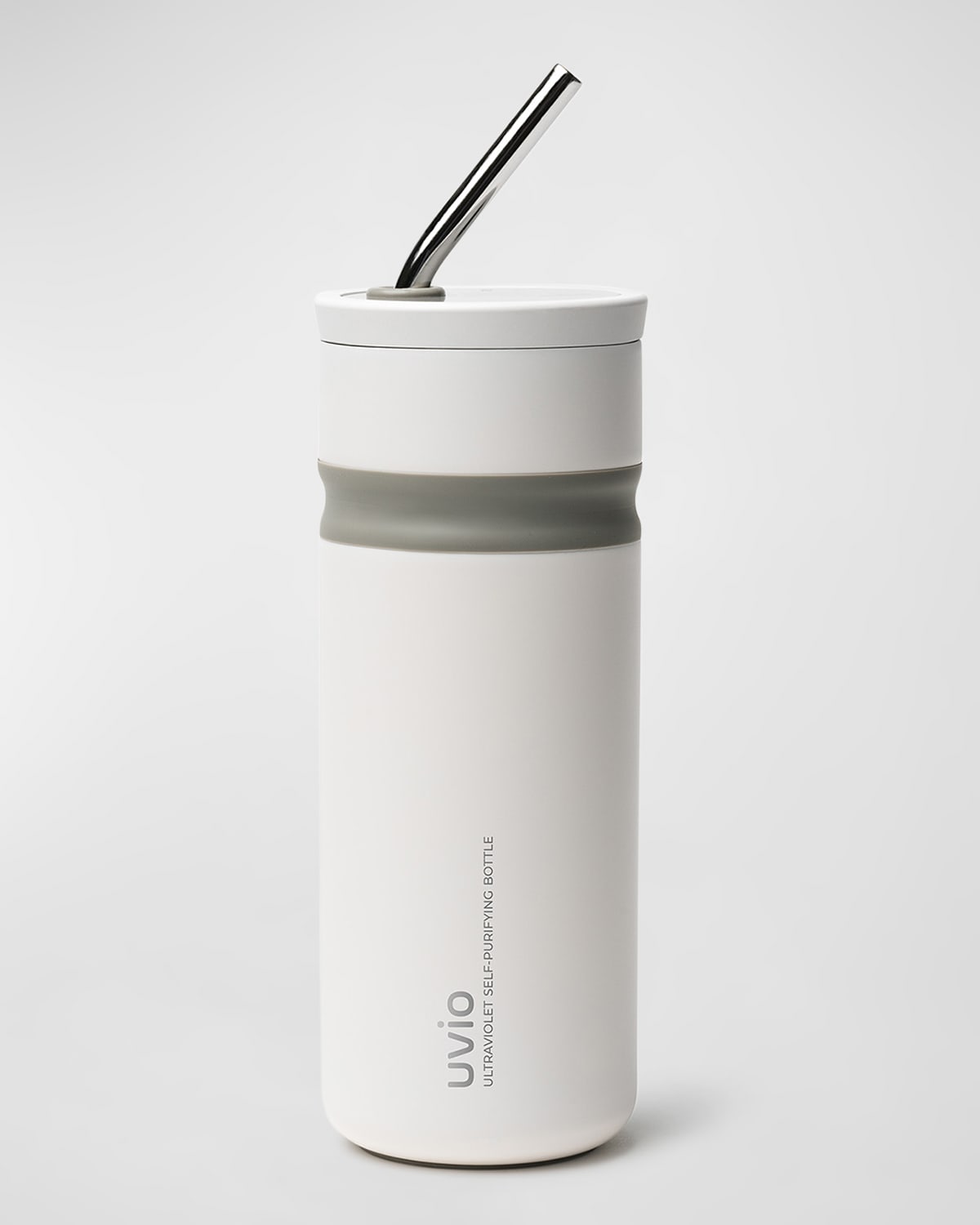 Ohom Self-purifying Straw Water Bottle In Glacier White