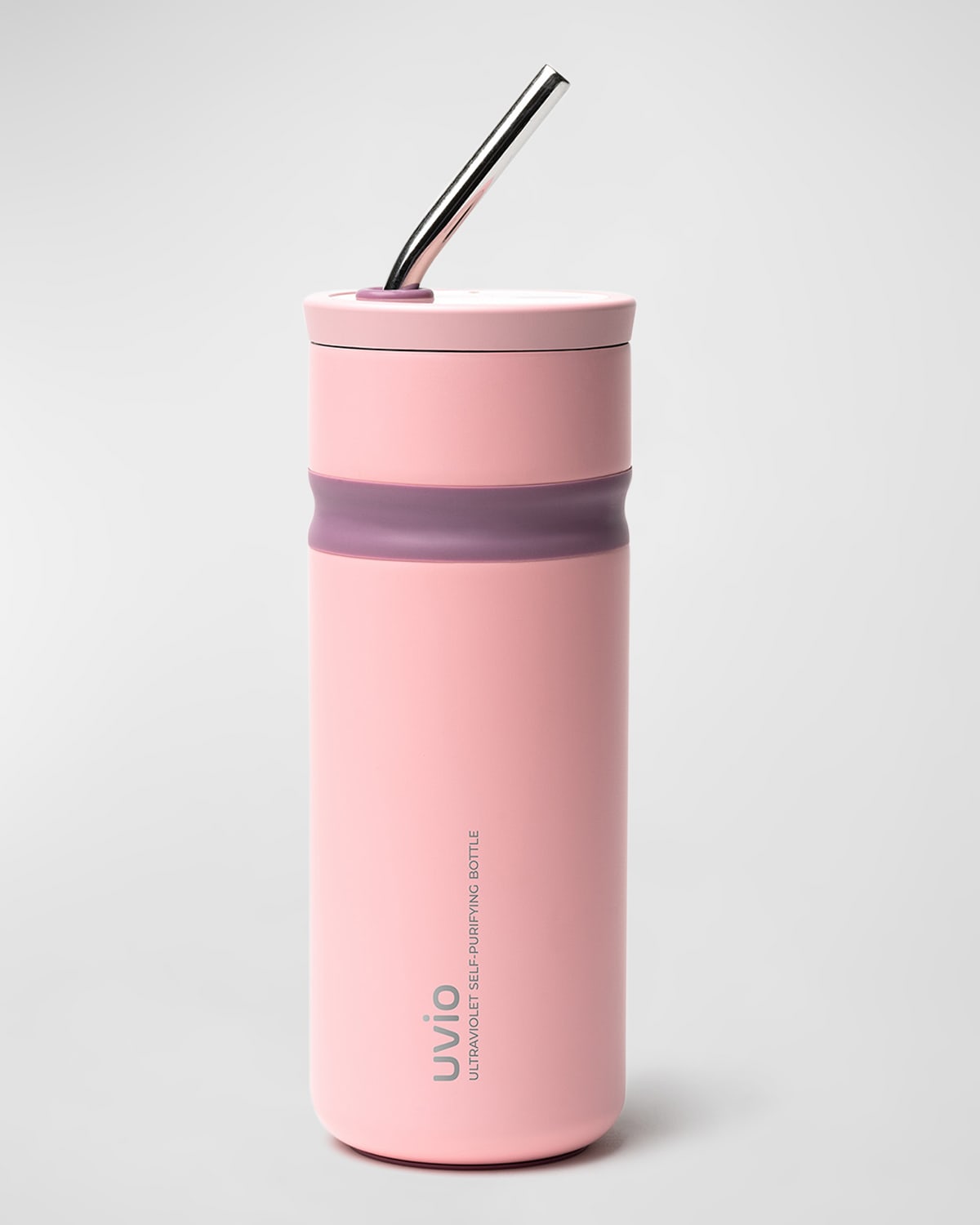 Ohom Self-purifying Straw Water Bottle In Pink