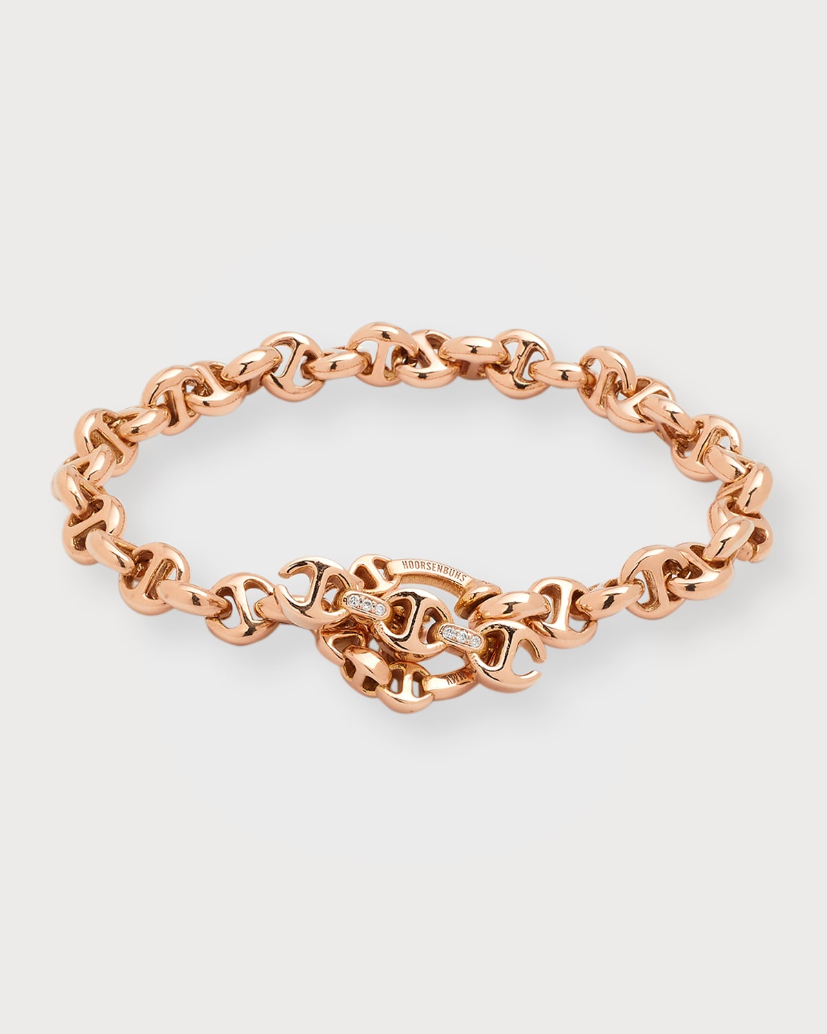 Hoorsenbuhs 18k Rose Gold Open-link Diamond Bracelet