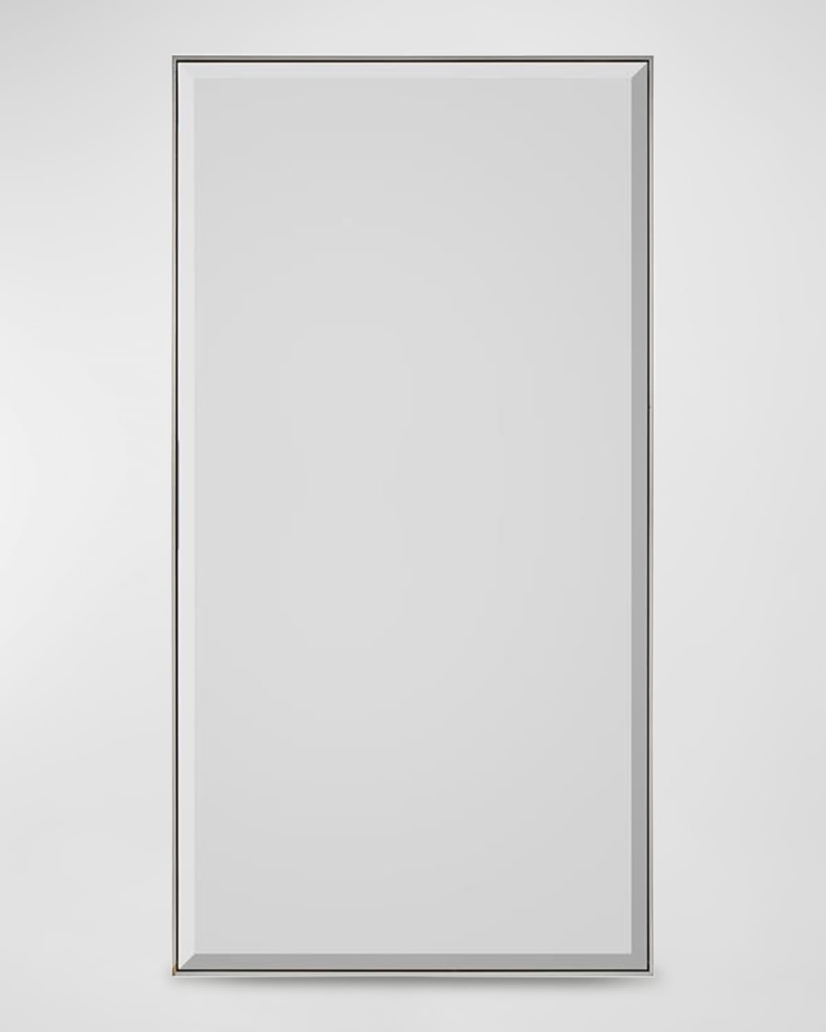 John-richard Collection Silver Floater Beveled Mirror In Silver