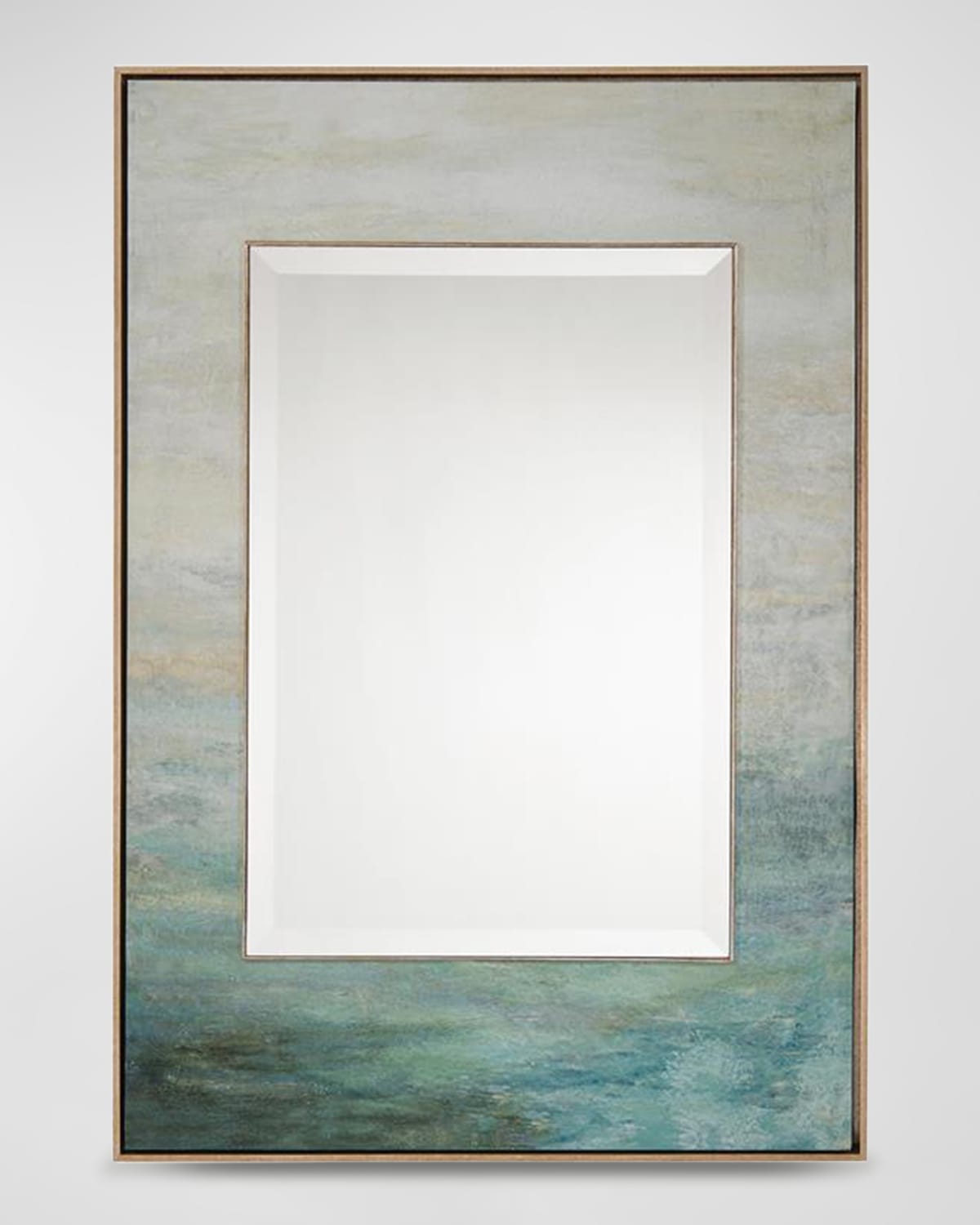John-richard Collection As The Water Flows By Dyann Gunter Mirror Art In Blue