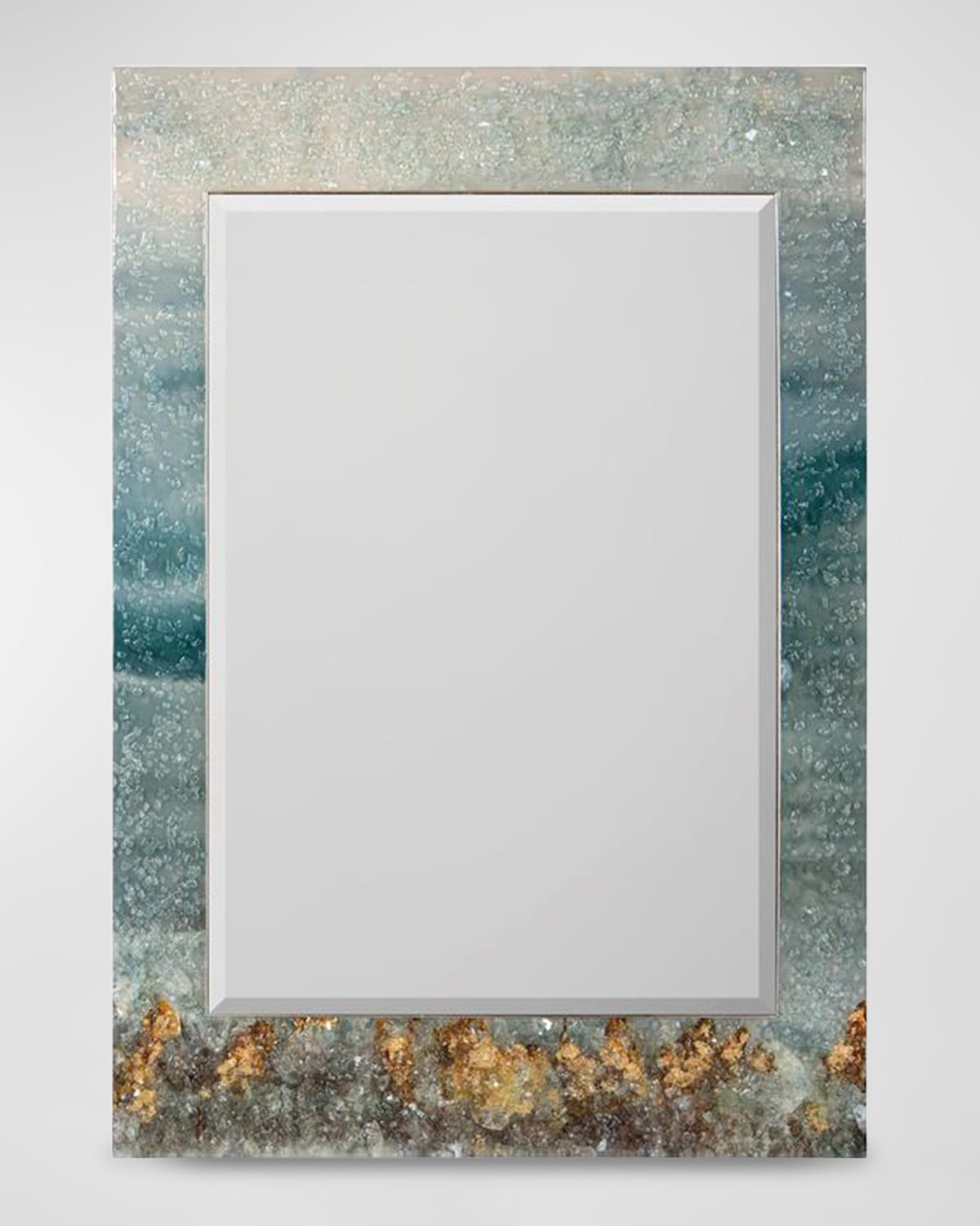 John-richard Collection Mary Hong's Rolling Tide Mirror In Blue