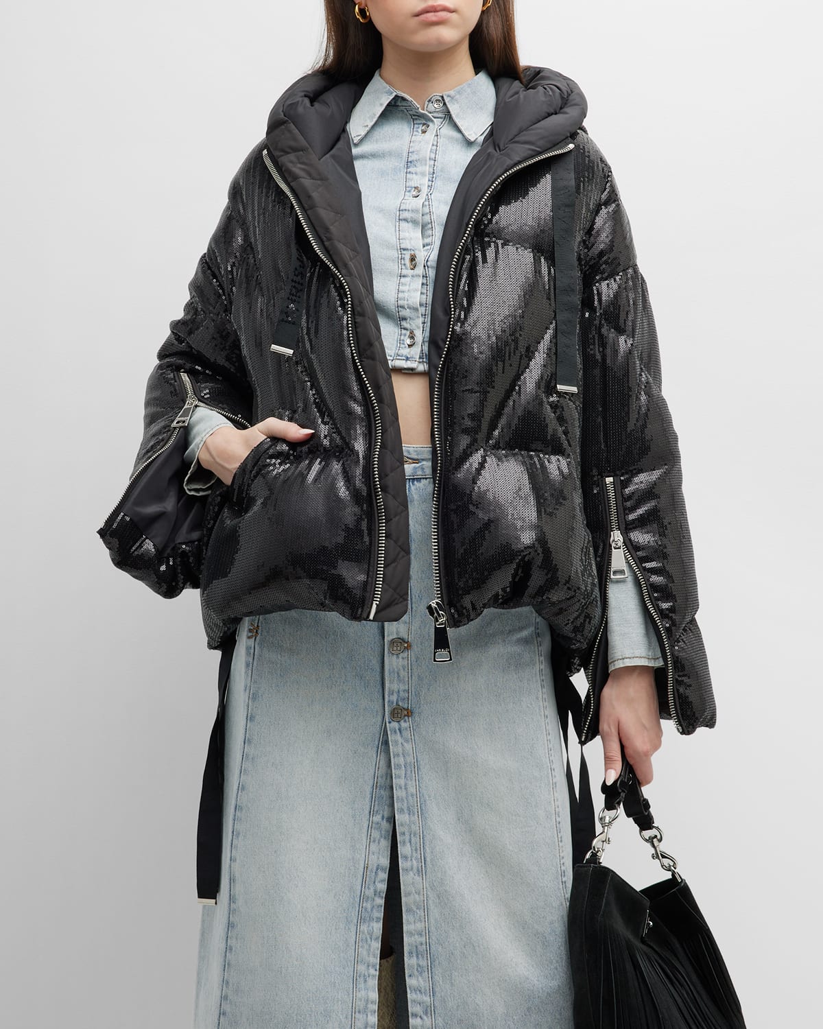 Puff Khris Embellsihed Puffer Jacket