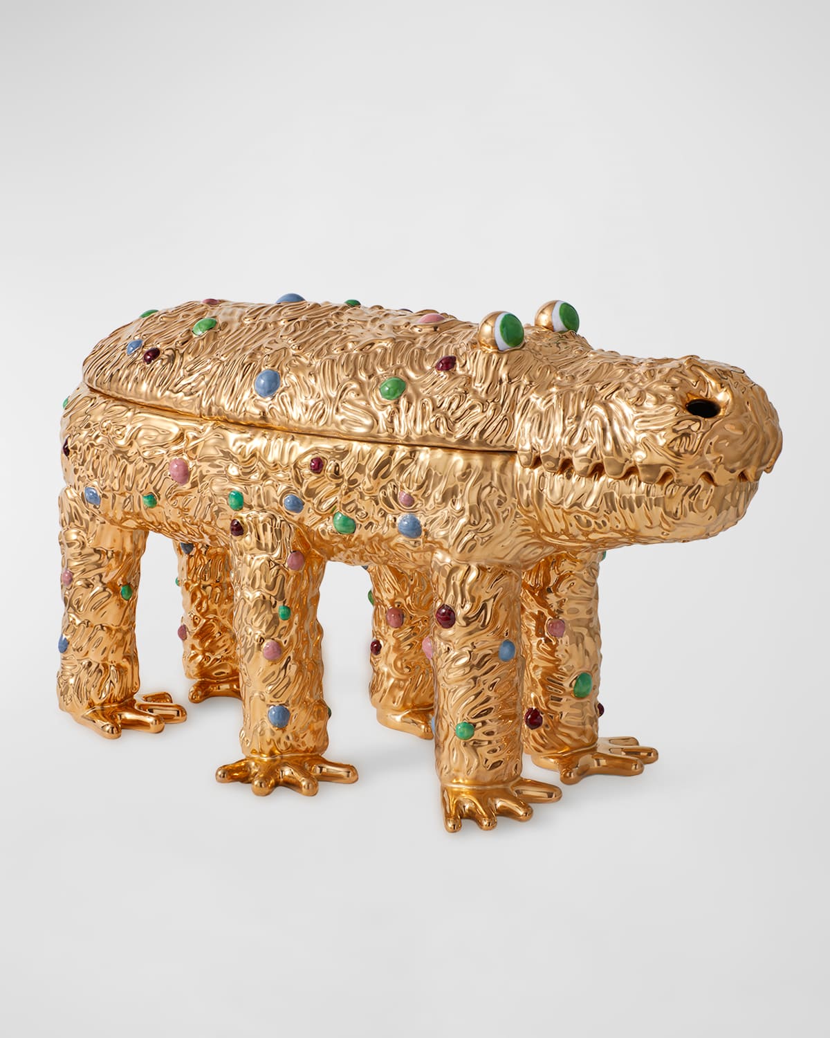 L'objet Haas Pedro The Croc Box, Limited Edition In Gold