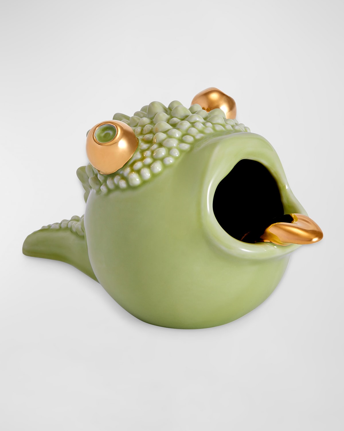 L'objet X Haas Brothers Green Petit Haashtray Porcelain Ashtray