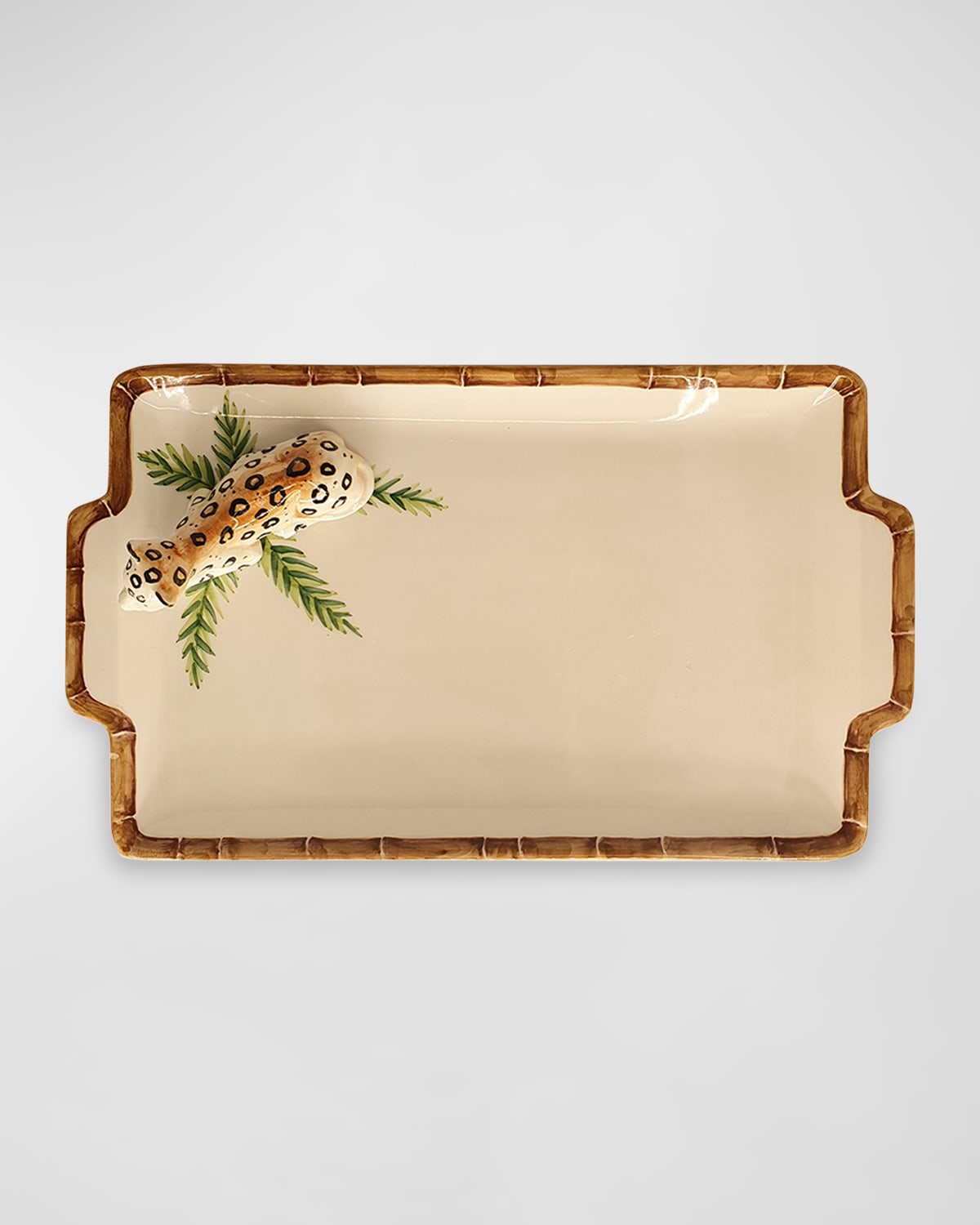 Les Ottomans Bamboo & Leopard Tray