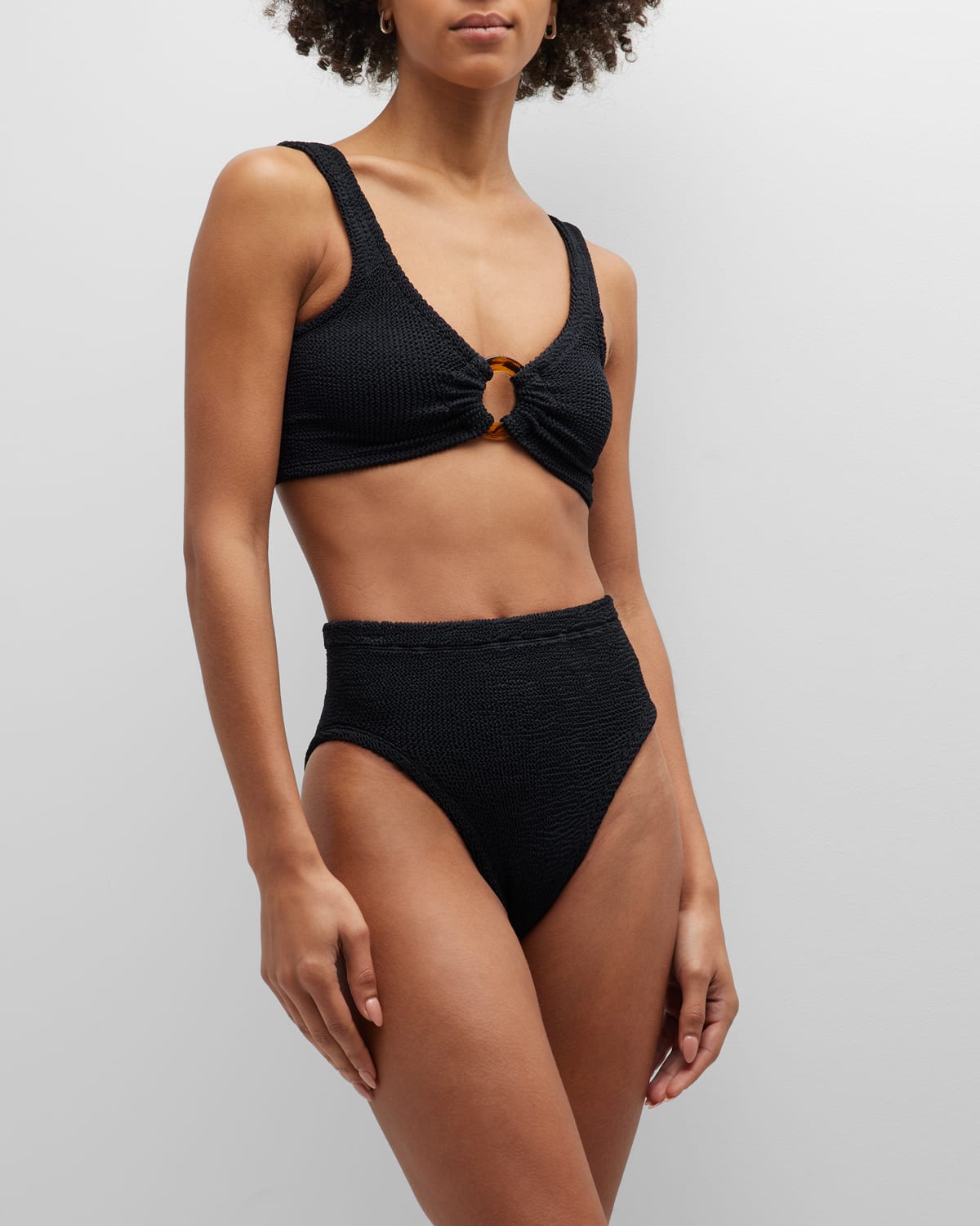 Hunza G Nadine Bikini Set In Black